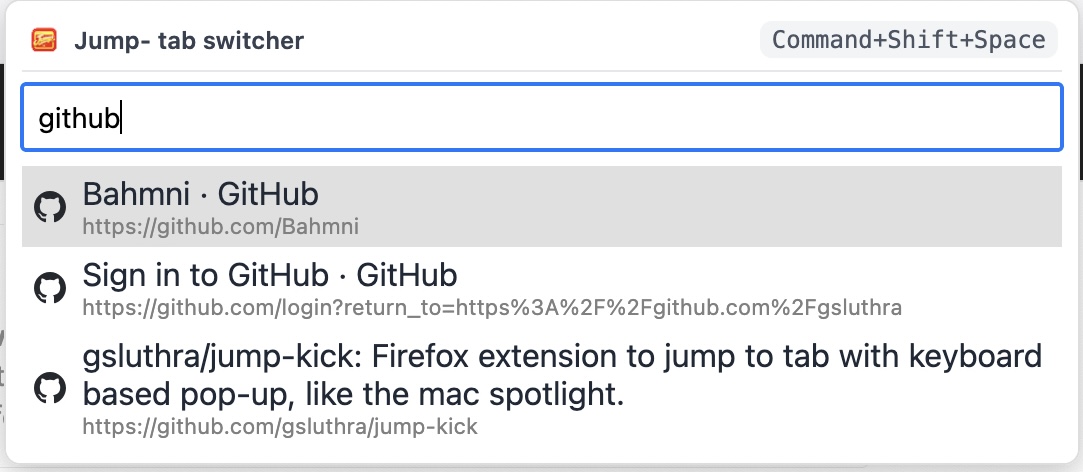 Jump-Kick popup in action
